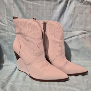 Jessica Simpson White Ankle Booties